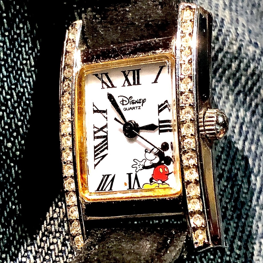 Disney Time Works Rectangular Face Mickey Mouse E… - image 3